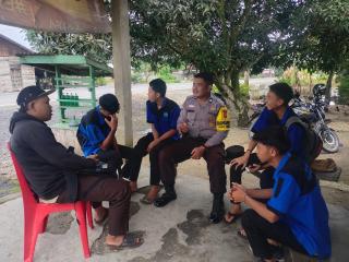 POLSEK KERITANG MELALUI BHABINKAMTIBMAS DESA LINTAS UTARA TURUN LANGSUNG LAKUKAN COOLLING SYSTEM KE 